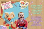 Personalised Giggle and hoot birthday party invitations