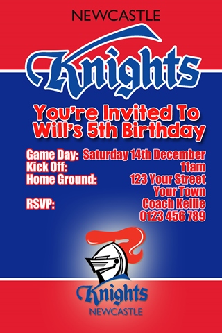 NRL Newcastle knights NRL Invitation