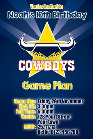 North Queensland Cowboys invitation