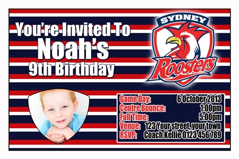 Sydney Rooster invitation