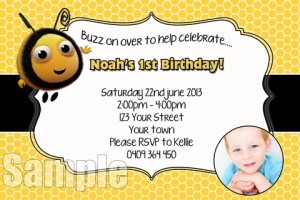 buzz bee the hive invite invitation