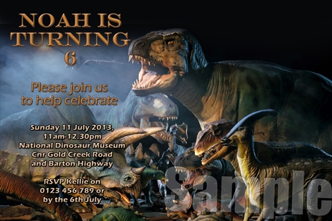 Dinosaur invite