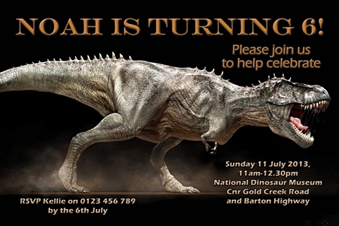 Dinosaur invitations