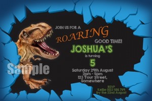 Dinosaur invitations