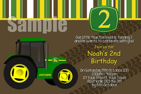 John Deere tractor invite