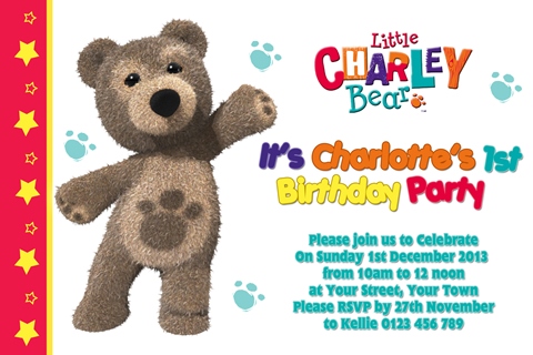 Little Charlie Bear invite