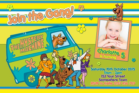 scooby doo birthday invitation wording