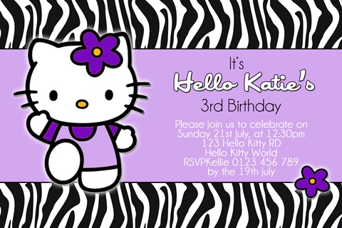 Hello Kitty Invitation