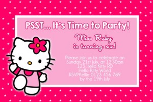 Hello Kitty Invite