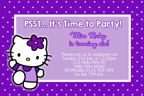 Hello Kitty Invitation