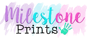 milestone prints for girls and boys