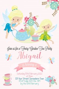 fairy tea party invitation