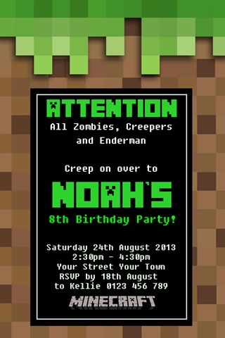 minecraft party invite