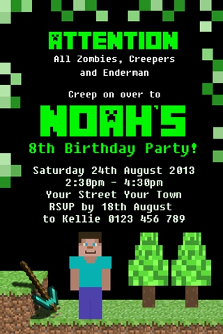minecraft party invite