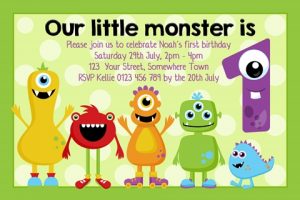 monster birthday invite