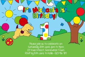 spot the dog eric hill birthday invitation