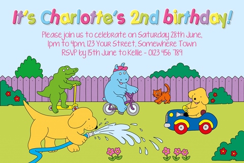 spot the dog eric hill birthday invitation